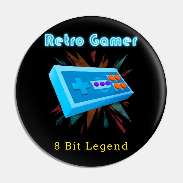 Retro Gamer Logo 23 Pin by Batocera Nation