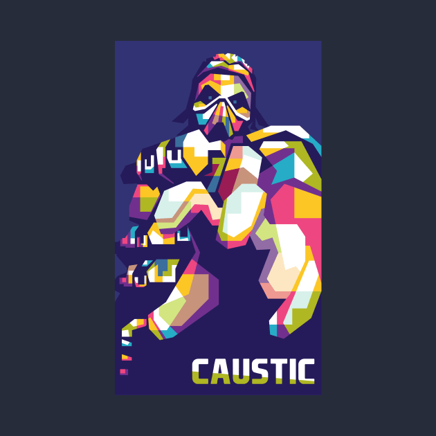 Apex Legends Caustic Geometric art by AwHM17