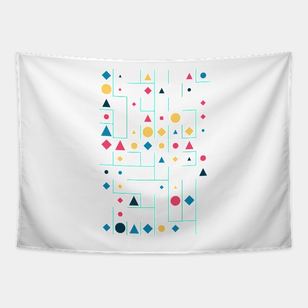 Amazing Geometric Animated Shape Pattern #6 Tapestry by Trendy-Now