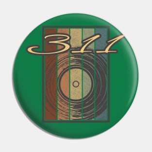 311 Vynil Silhouette Pin