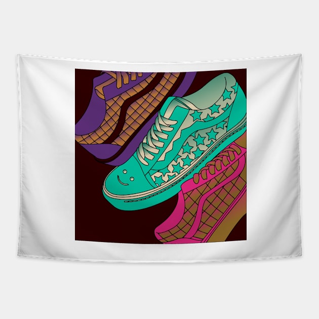 Footwear 80 (Style:5) Tapestry by luminousstore