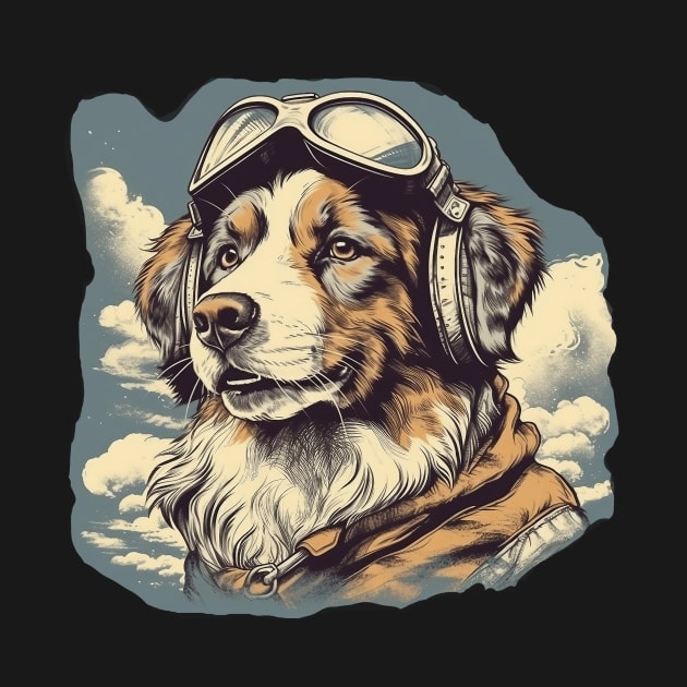 Aviator dog by GreenMary Design