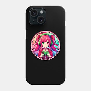 Green vs Red Gamer girl Phone Case