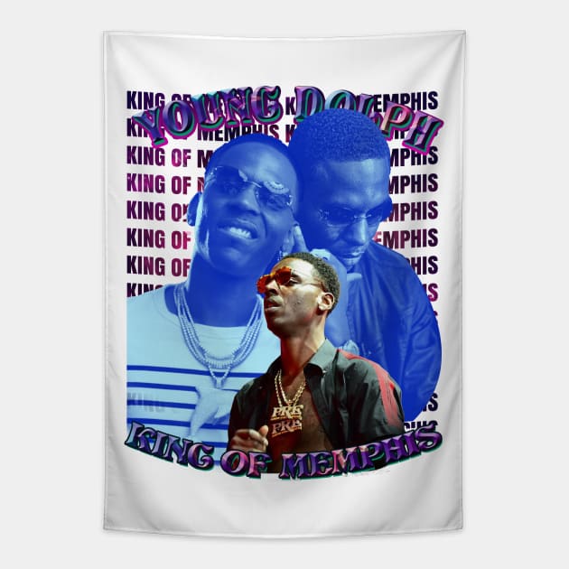 Young Dolph Fanart Tapestry by Planet of Tees