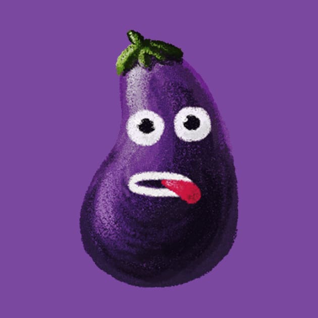 Funny eggplant character by Boriana Giormova