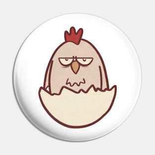 Grumpy Chicken Hatchling Pin