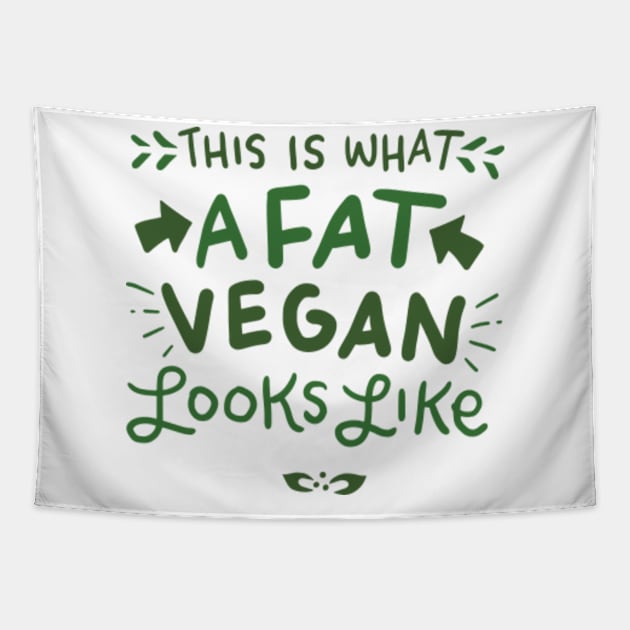 Vegan Vegetarian Quote Tapestry by Shiva121