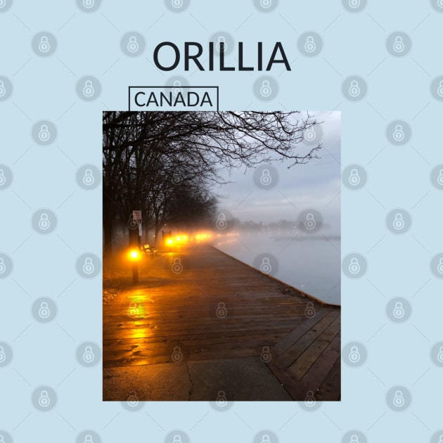 Orillia Ontario Canada Souvenir Present Gift for Canadian T-shirt Apparel Mug Notebook Tote Pillow Sticker Magnet by Mr. Travel Joy