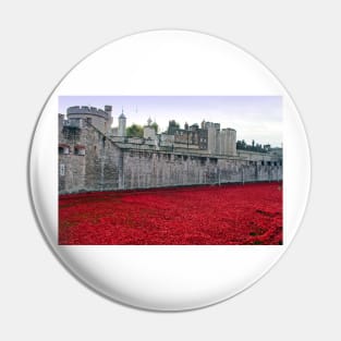 Tower of London Red Poppies Pin