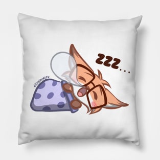 Cute Kawaii Nerd Fox asleep Pillow