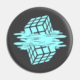 melting rubik cube Pin