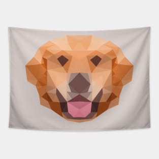 Golden Retriever Low Poly Tapestry