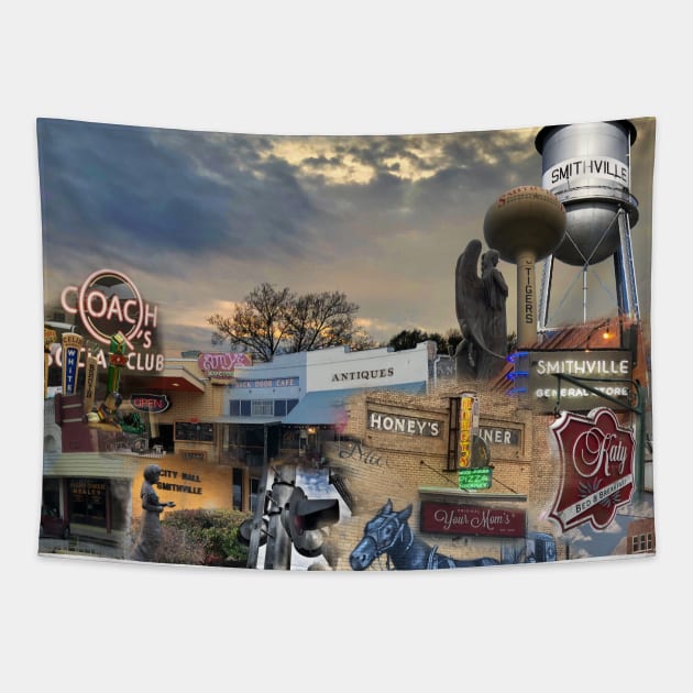 Smithville Texas Montage #2 Tapestry by rand0mity