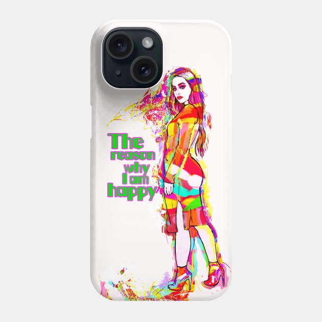 happy3 Phone Case by I am001