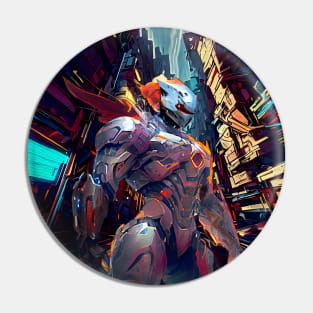 Cyberpunk Warrior Juggernaut Pin