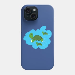 Turtles swimming! Phone Case