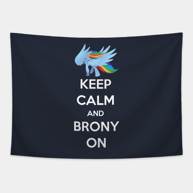 Keep Calm and Brony On Tapestry by MidnightPremiere