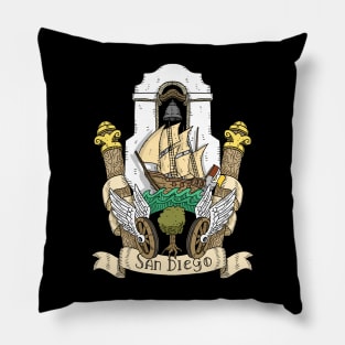 san diego city flag. Pillow