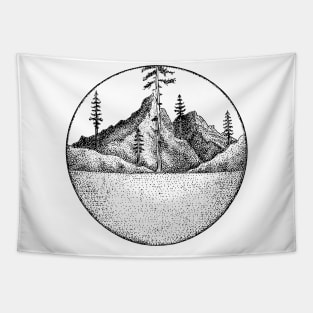 Mountains and water Tapestry
