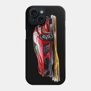 Red Mist C8 Corvette Supercar Racecar Muscle Car Torch Red Corvette C8 Phone Case