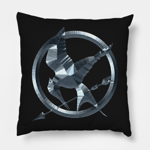 The Hunger Games Mockingjay Hunger Games Pillow Teepublic Uk