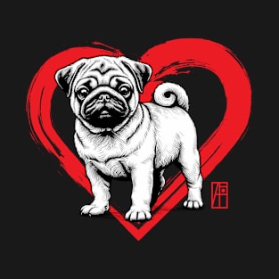 I Love My Pug - I Love my dog - Darling dog T-Shirt