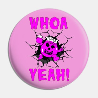 Ghoul Aid - Whoa Yeah! Crimson Ghost Mashup Pink Pin