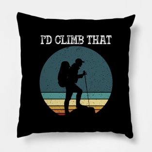 I'd climb that mountain Pillow