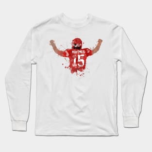 Shedd Shirts Long Sleeve Red Patrick Mahomes Logo TD T-Shirt