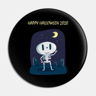 Happy Skeleton - Happy Halloween 2020 Pin