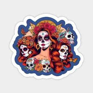 Lana Del Rey Day of the Dead Trio Magnet