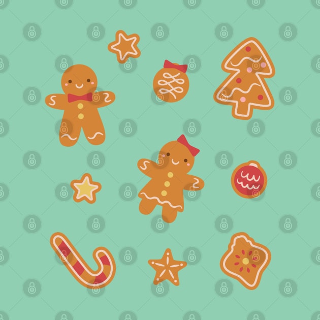 Cute Christmas Cookies Collection by rustydoodle