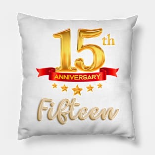 Letter Number 15 fifteen birthday Pillow