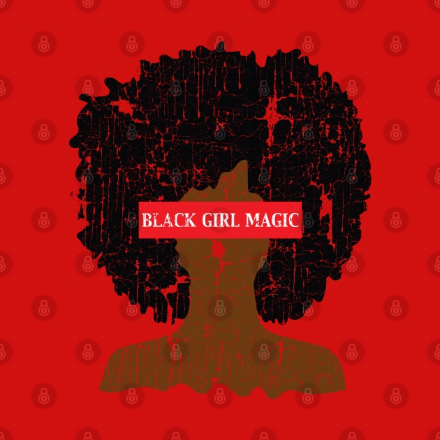 Black Girl Magic Afro by blackartmattersshop