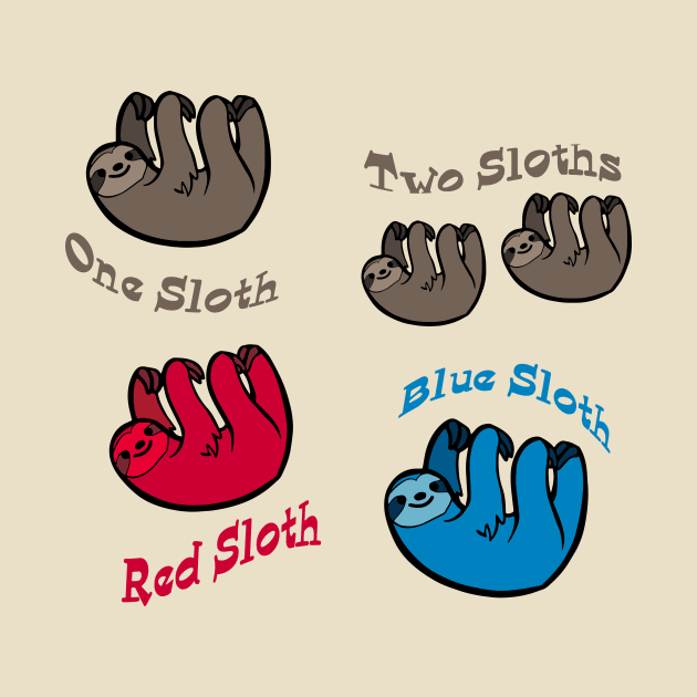 One Sloth, Two Sloths by candhdesigns