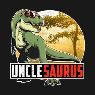 Unclesaurus T Rex Dinosaur Uncle Saurus Family Matching Men T-Shirt