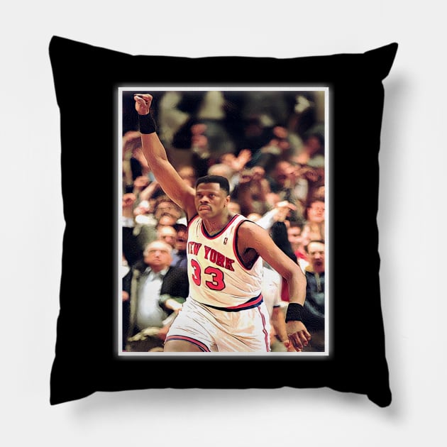 Patrick ewing 33 Pillow by martastudio