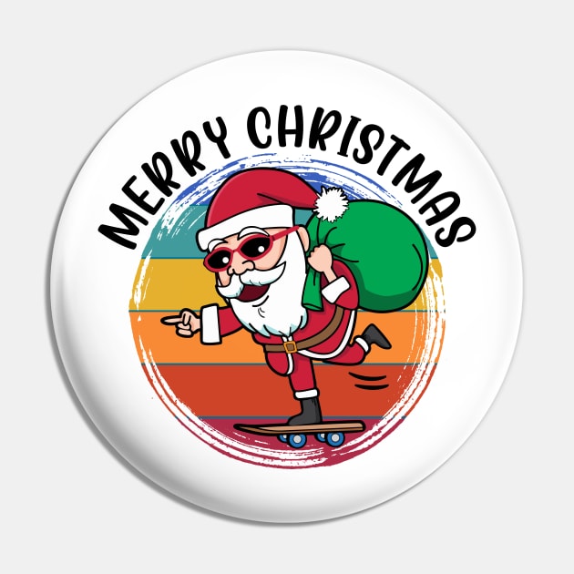 Santa Skateboarder Happy Christmas Merry Christmas Christmas Event Christmas Present Gift for Family for Dad for Mom for Friends for Kids Pin by Abdelouafi Abajy