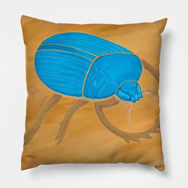 EGYPTIAN SCARAB Pillow by BeritValk