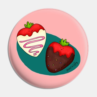 Chocolate Covered Strawberry Pin