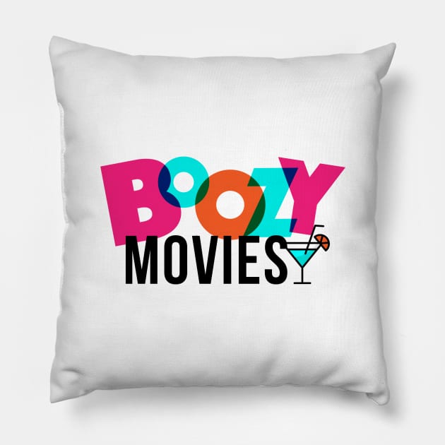 Boozy Movies Podcast Pillow by boozymoviespod