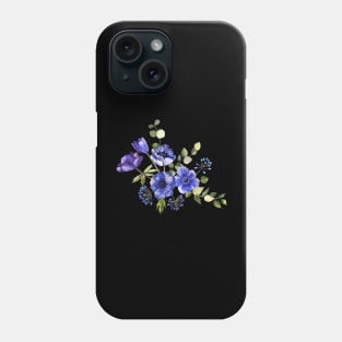 Blue Flowers Phone Case