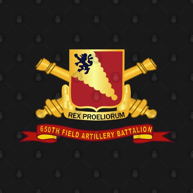 650th Field Artillery Battalion - DUI w Br - Ribbon X 300 by twix123844