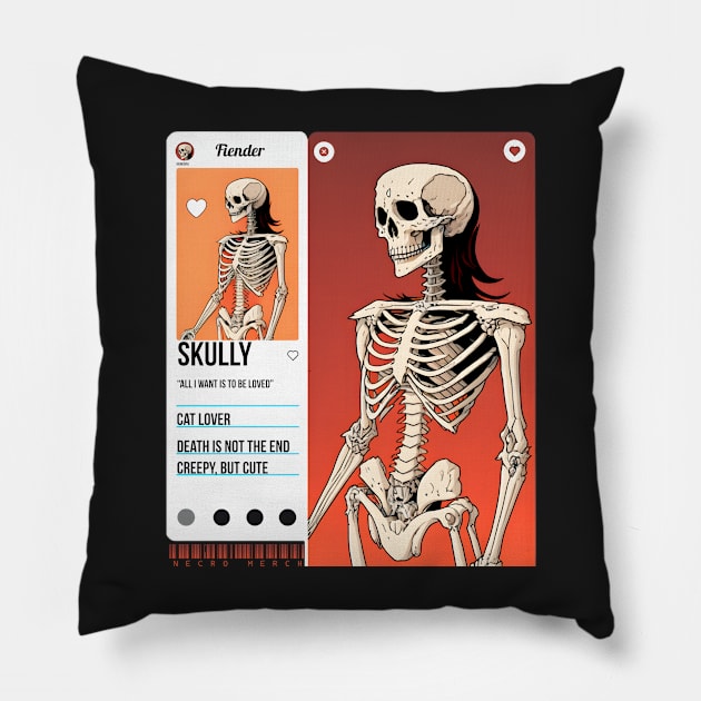 Fiender  - Necro Merch Pillow by NecroMerch