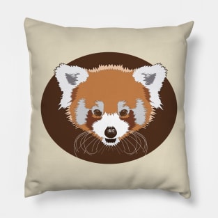 Red Oanda with Curly Whiskers Pillow
