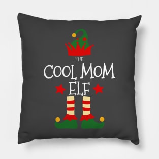 Cool Mom Elf Matching Family Group Christmas Party Pajamas Pillow