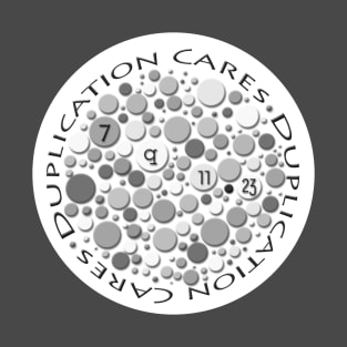 Duplication Cares Grayscale T-Shirt