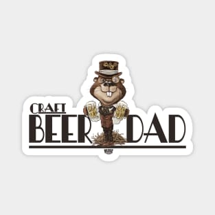 Craft Beer Beaver Dad Magnet