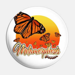 Monarch Butterfly Metamorphosis Pin