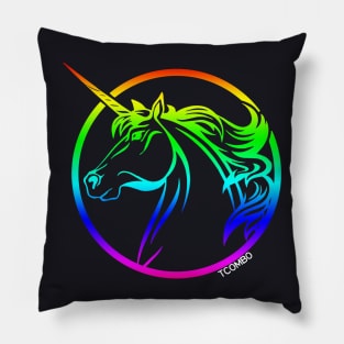 Rainbow Unicorn Offensive T Shirts Pillow